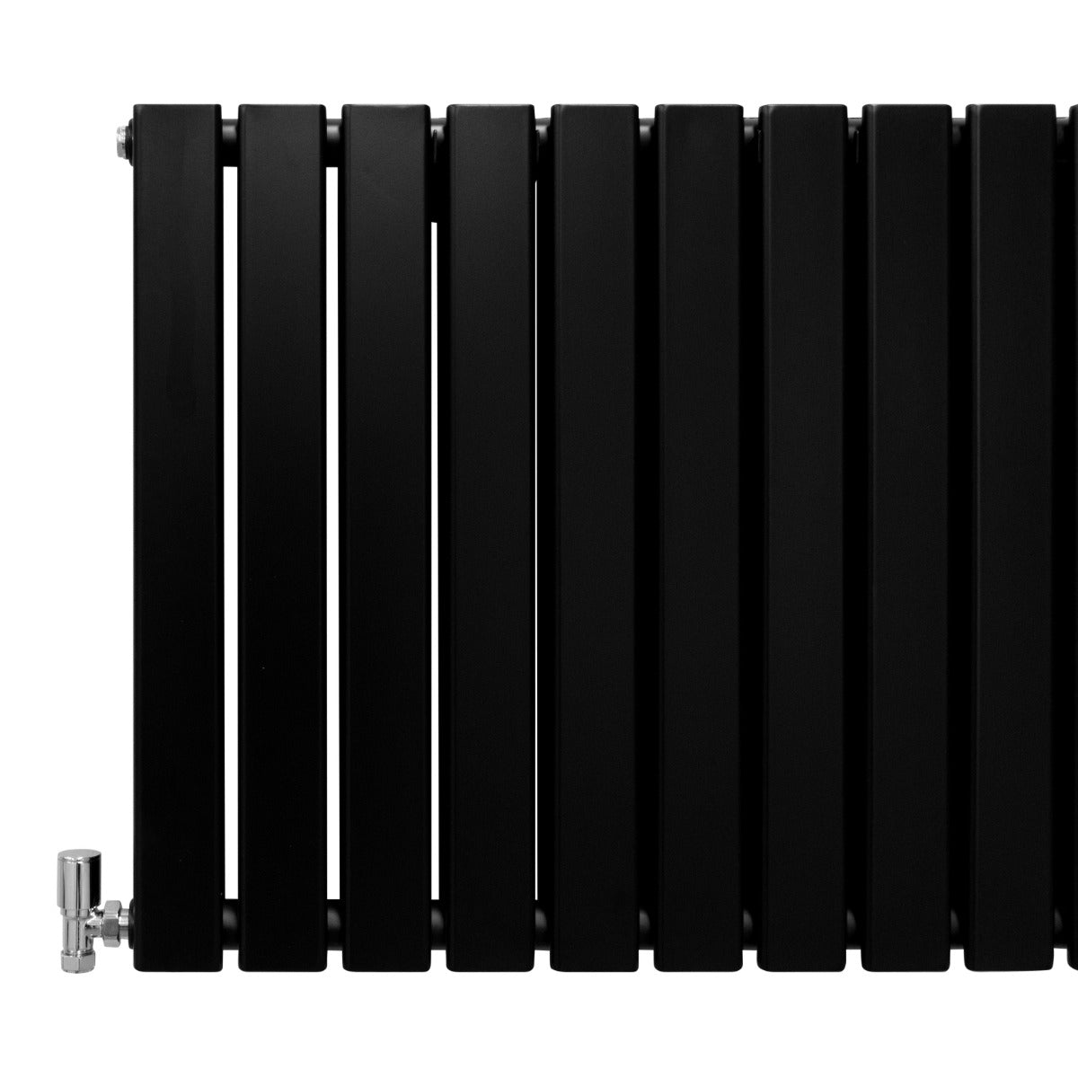 Designer Flat Panel Radiators Matt Black 600mm x 910mm