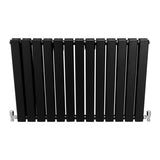 Designer Flat Panel Radiators Matt Black 600mm x 910mm