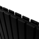 Designer Flat Panel Radiators Matt Black 600mm x 910mm