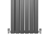 Designer Flat Panel Radiators Anthracite Grey 1800mm x 420mm