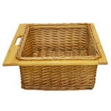 3 x Pull Out Wicker Kitchen Baskets 600mm