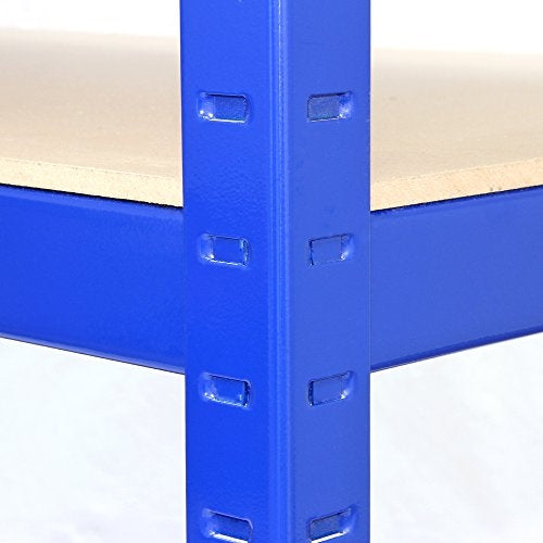 Monster Racking T-Rax Strong Storage Shelves, Blue, 120cm W, 60cm D, Set of 3