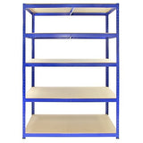 Monster Racking T-Rax Strong Storage Shelves, Blue, 120cm W, 60cm D, Set of 3
