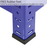 Monster Racking T-Rax Metal Storage Shelves, Blue, 90cm W, 45cm D, Set of 4