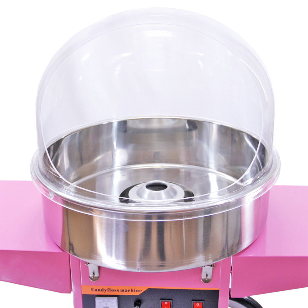 KuKoo Candy Floss Machine with Cart & Protective Dome