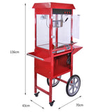 KuKoo Commercial 8oz Popcorn Maker Machine & Cart