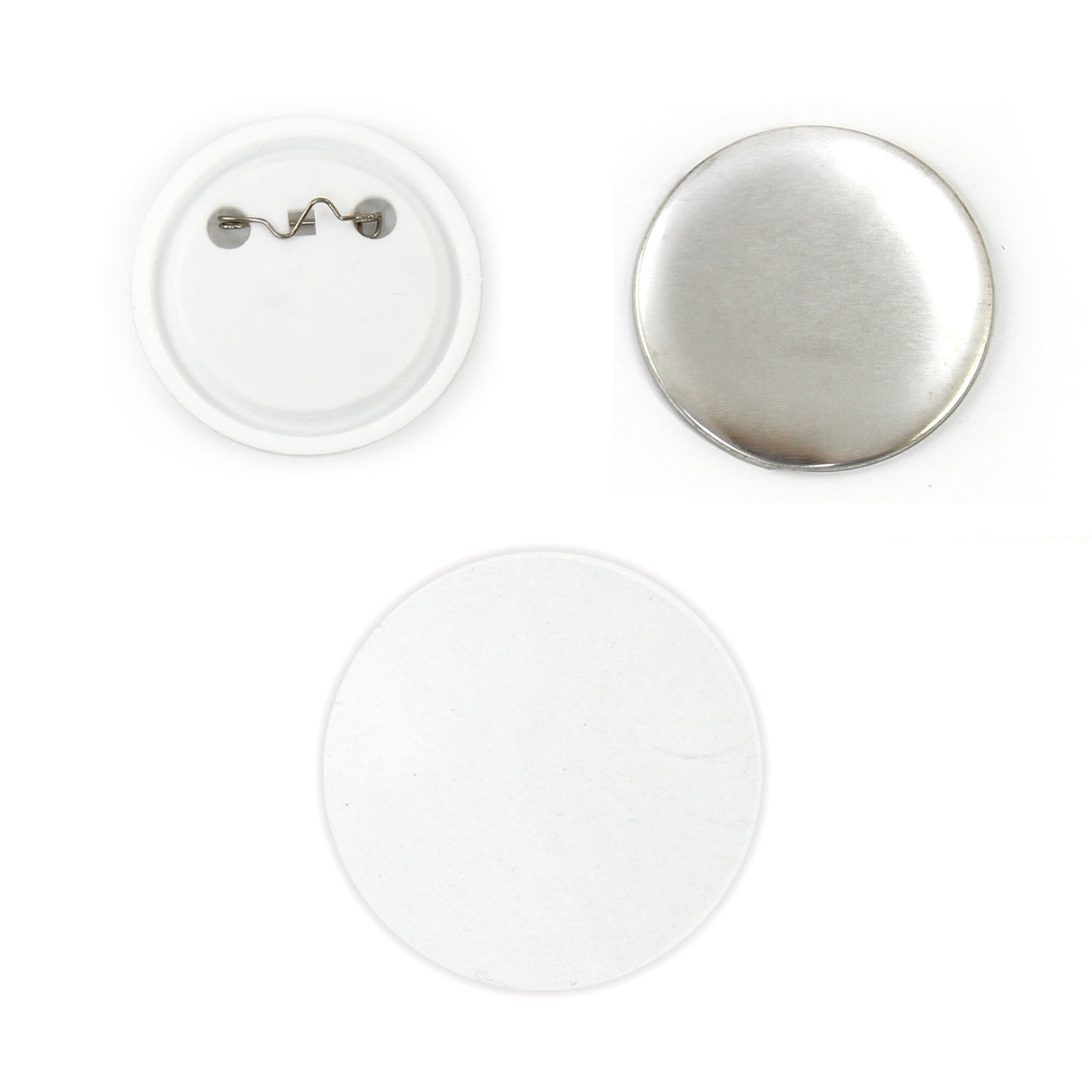 PixMax 25mm Badge Components for Pin Button Badge Pressing (100 Pack)