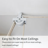Clothing Airer Ceiling Pulley - White - 1.2m
