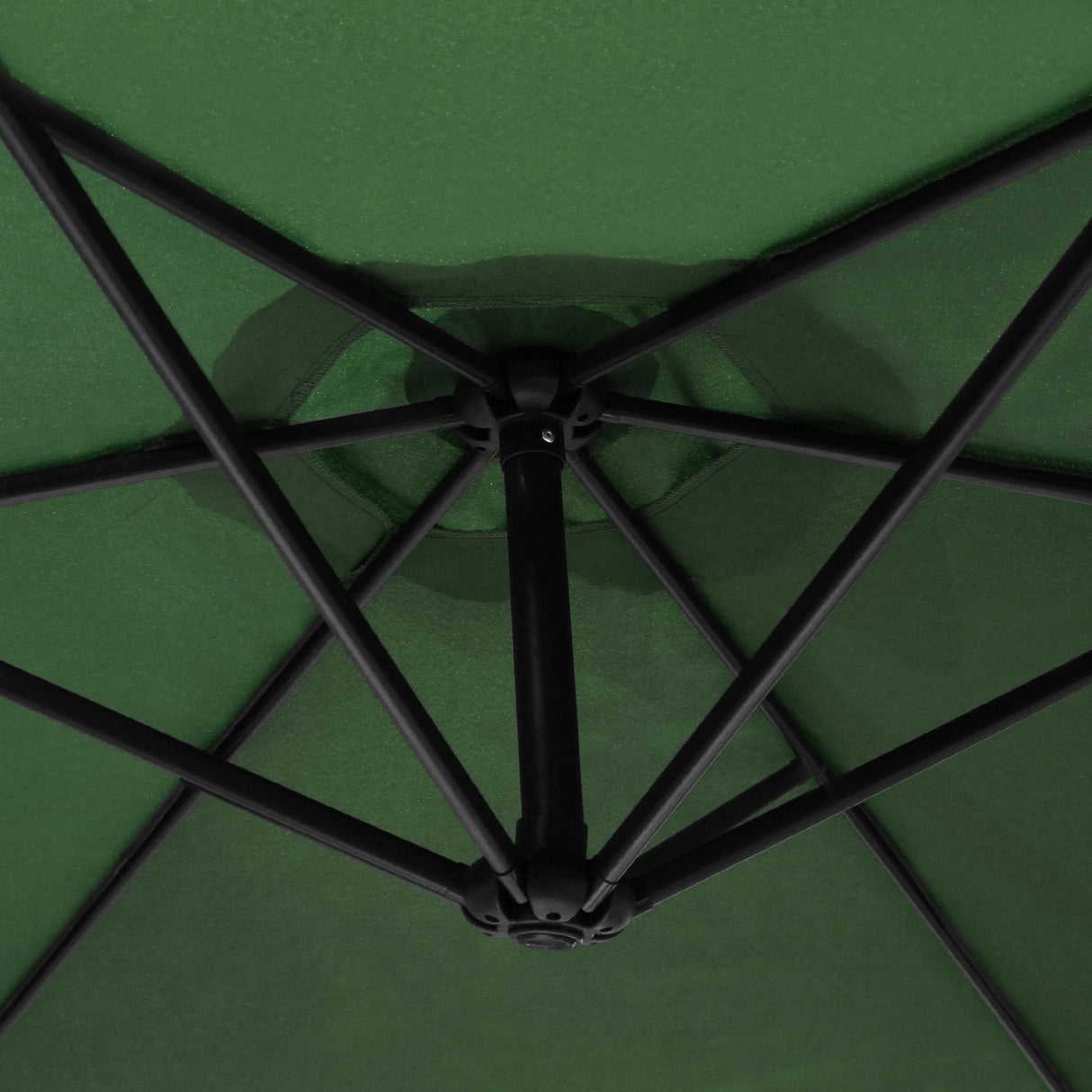 Green Cantilever Parasol & Fan Base