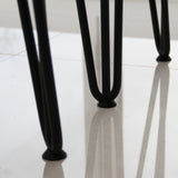 4 x 14" Hairpin Legs - 2 Prong - 10mm - Black