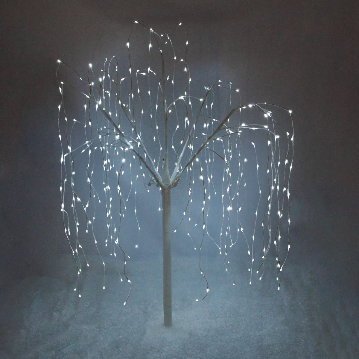Wedding Moongate - Silver & 1 x Weeping Willow Tree 180cm Cool White